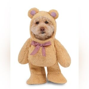 Rubie's Tan Bear Dog Costume with Red Accents